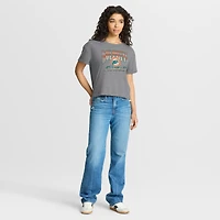 T-shirt boxy Fanatics Heather Gray Miami Dolphins Overplayed Tribute pour femme, en mélange de trois matières