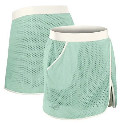 Jupe-short de bien-être Fanatics Mint Miami Dolphins Studio pour femme