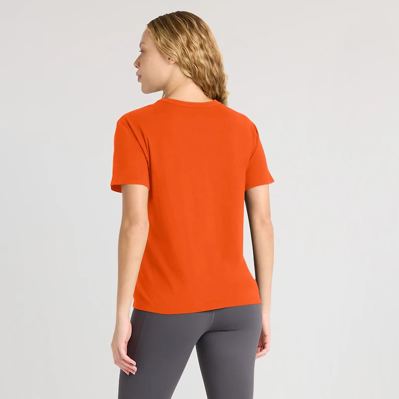 T-shirt Fanatics orange pour femmes Miami Dolphins Essential Legacy