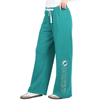 Pantalon de survêtement ample G-III 4Her par Carl Banks Aqua pour femme, motif Miami Dolphins Field