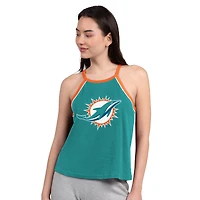 Débardeur G-III 4Her pour femme par Carl Banks Aqua Miami Dolphins Redemption Win