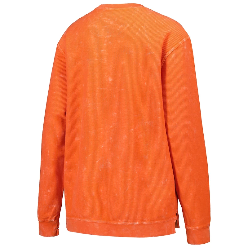 Women's G-III 4Her by Carl Banks Orange Miami Dolphins Comfy Cord Pullover Sweatshirt