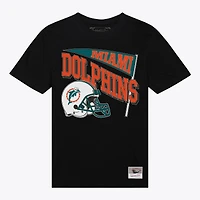 Women's Mitchell & Ness  Black Miami Dolphins Team Dynamic Boyfriend T-Shirt
