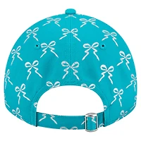 Casquette ajustable New Era Aqua Miami Dolphins Ribbon 9TWENTY pour femme