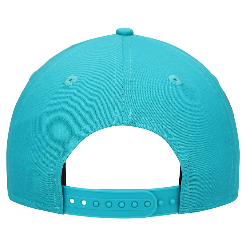 Women's New Era Aqua Miami Dolphins Stardom A-Frame 9FORTY Adjustable Hat