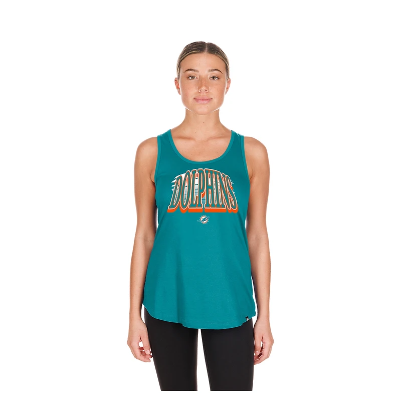 Débardeur d'été New Era Aqua Miami Dolphins pour femme