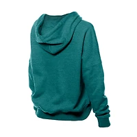 Sweat à capuche boxy rétro New Era Aqua Miami Dolphins pour femme