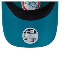 Casquette ajustable Miami Dolphins Throwback Flair 9TWENTY de New Era pour femme