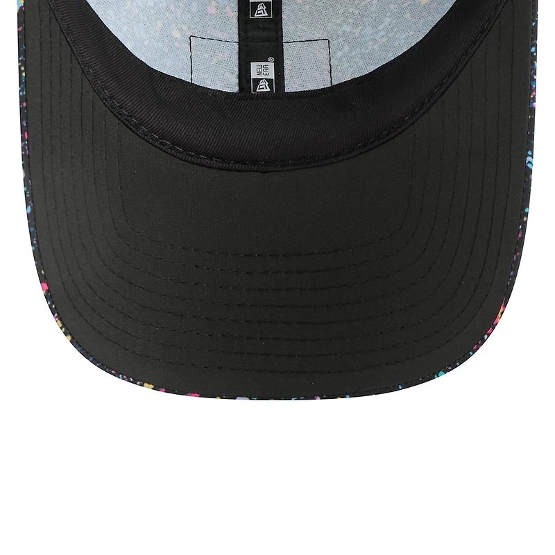 Casquette ajustable noire New Era Miami Dolphins 2025 NFL Crucial Catch Pony Tail pour femme
