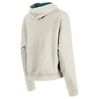 Women's New Era Cream Miami Dolphins 3rd Down Historic Pullover Hoodie