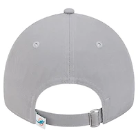 Women's New Era Gray Miami Dolphins Main 9TWENTY Adjustable Hat