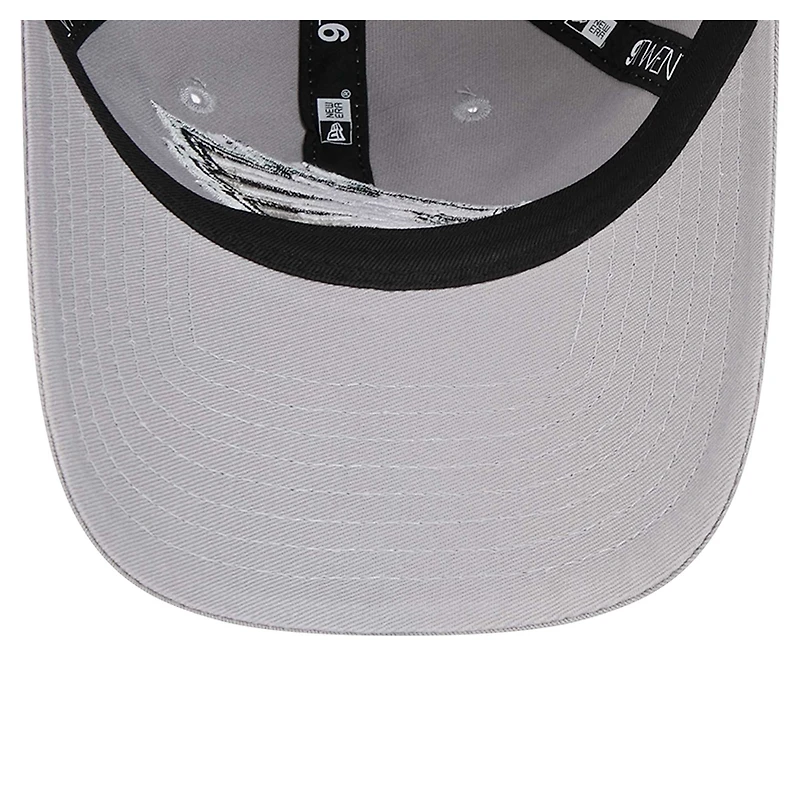 Casquette ajustable 9TWENTY Throwback des Miami Dolphins de New Era pour femme, grise