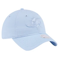 Casquette ajustable New Era bleu clair Miami Dolphins Color Pack 9TWENTY pour femme