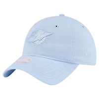 Casquette ajustable New Era bleu clair Miami Dolphins Color Pack 9TWENTY pour femme
