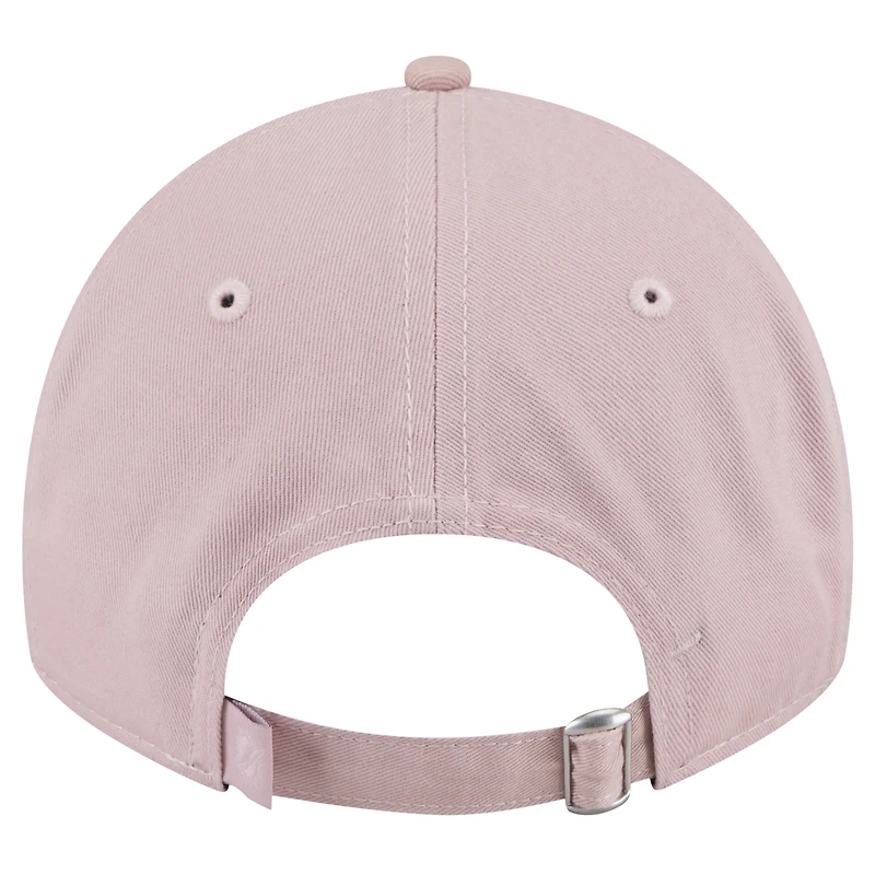 Casquette ajustable Main 9TWENTY rose clair des Miami Dolphins de New Era pour femme