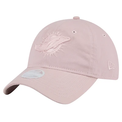 Women's New Era  Light Pink Miami Dolphins Main 9TWENTY Adjustable Hat