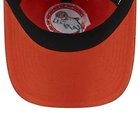 Casquette ajustable New Era Orange Miami Dolphins Throwback Main Core Classic 2.0 9TWENTY pour femme