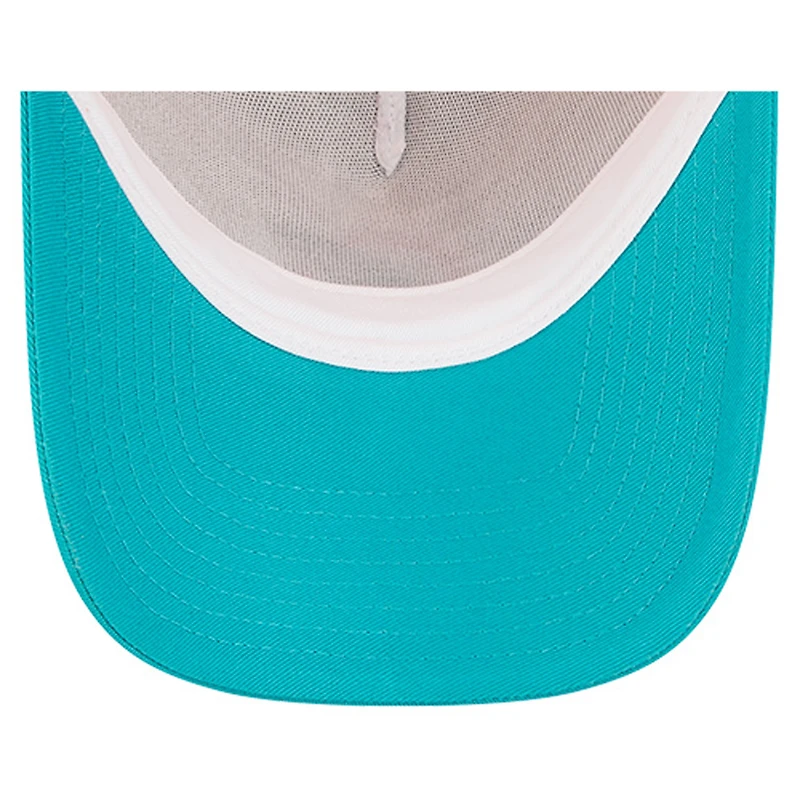 Women's New Era White/Aqua Miami Dolphins Friendship Bracelet 9FORTY Adjustable Hat