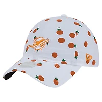 Women's New Era  White Miami Dolphins Fruit Pattern 9TWENTY Adjustable Hat