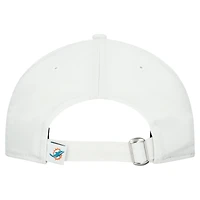 Casquette ajustable New Era blanche pour femme, modèle 9TWENTY, pour supporter des Dolphins de Miami