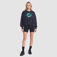 Women's Nike Pitch Blue Miami Dolphins 2025 Rivalries Collection Oversized Phoenix Fleece Sweatshirt