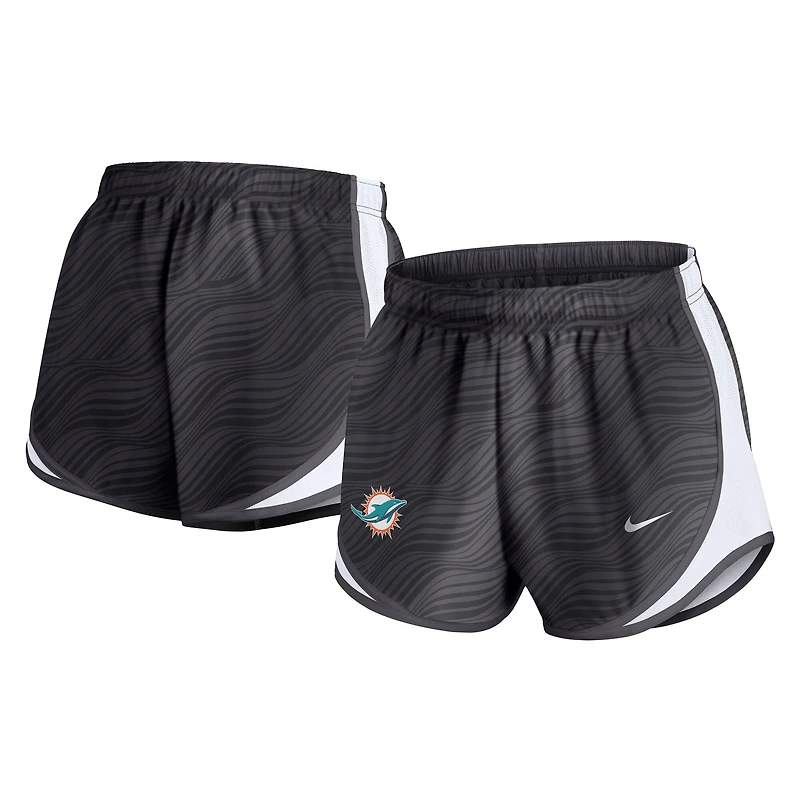 Short Nike Tempo Dri-FIT Anthracite Miami Dolphins pour femme