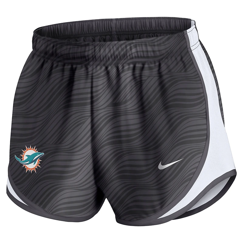 Women's Nike Anthracite Miami Dolphins Tempo Dri-FIT Shorts