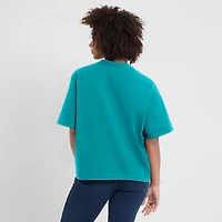 T-shirt Nike Aqua Miami Dolphins Essential Script pour femme, coupe décontractée
