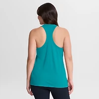 Women's Nike Aqua Miami Dolphins Primetime Tri-Blend Dri-FIT Tank Top
