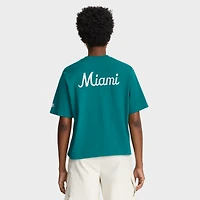 T-shirt Nike Aqua Miami Dolphins Rewind pour femme