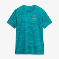 T-shirt Nike Aqua Miami Dolphins Sideline Velocity Dri-FIT pour femme