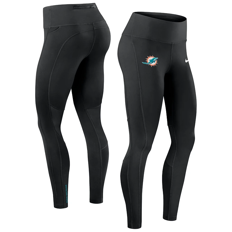 Women's Nike Black Miami Dolphins Primetime Epic Fast Dri-FIT Leggings