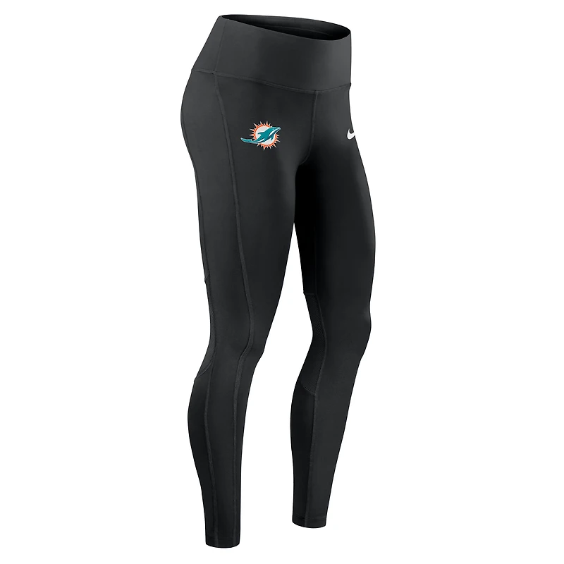 Women's Nike Black Miami Dolphins Primetime Epic Fast Dri-FIT Leggings