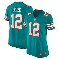 Maillot de joueur retraité Nike Bob Griese Aqua Miami Dolphins pour femme