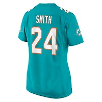 Maillot de match Nike Cam Smith Aqua Miami Dolphins pour femme
