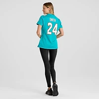 Maillot de match Nike Cam Smith Aqua Miami Dolphins pour femme