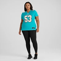 Maillot de joueur match Nike Cameron Goode Aqua Miami Dolphins pour femme