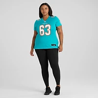 Maillot de match l'équipe Nike Chasen Hines Aqua Miami Dolphins pour femme