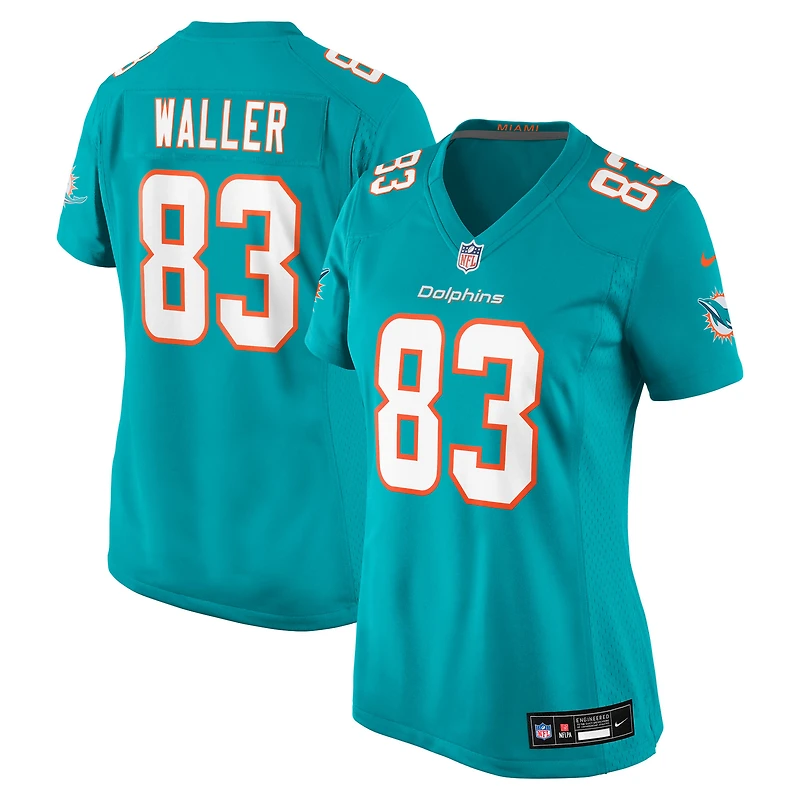 Maillot Nike Darren Waller Aqua pour femme des Dolphins de Miami