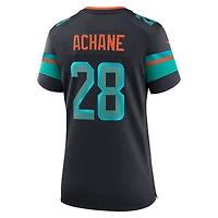 Maillot Nike De’Von Achane pour femme, bleu terrain, collection Rivalries 2025 des Dolphins de Miami