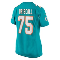 Women's Nike Jack Driscoll  Aqua Miami Dolphins Team Game Jersey