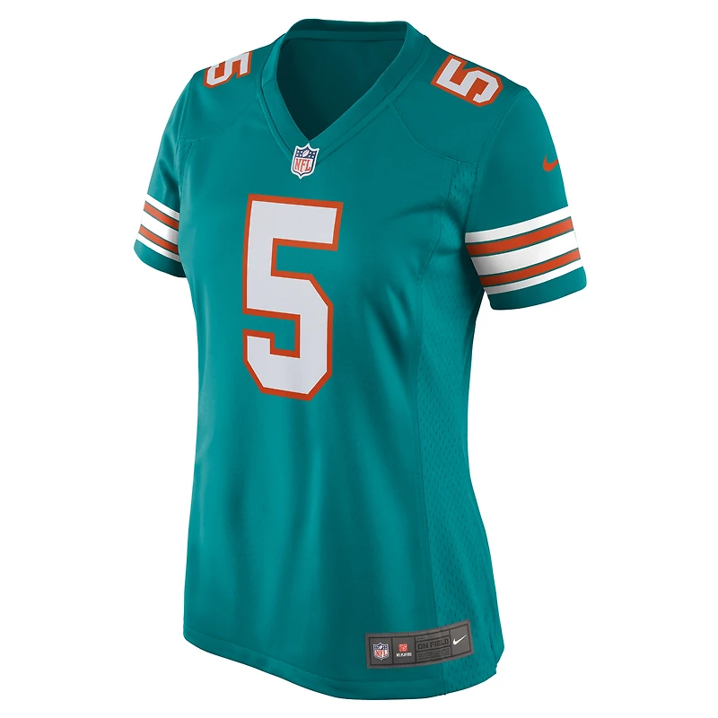 Maillot de jeu alternatif Nike Jalen Ramsey Aqua Miami Dolphins pour femme
