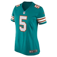 Maillot de jeu alternatif Nike Jalen Ramsey Aqua Miami Dolphins pour femme