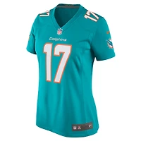 Maillot de joueur match Nike Jaylen Waddle Aqua pour femmes des Dolphins Miami