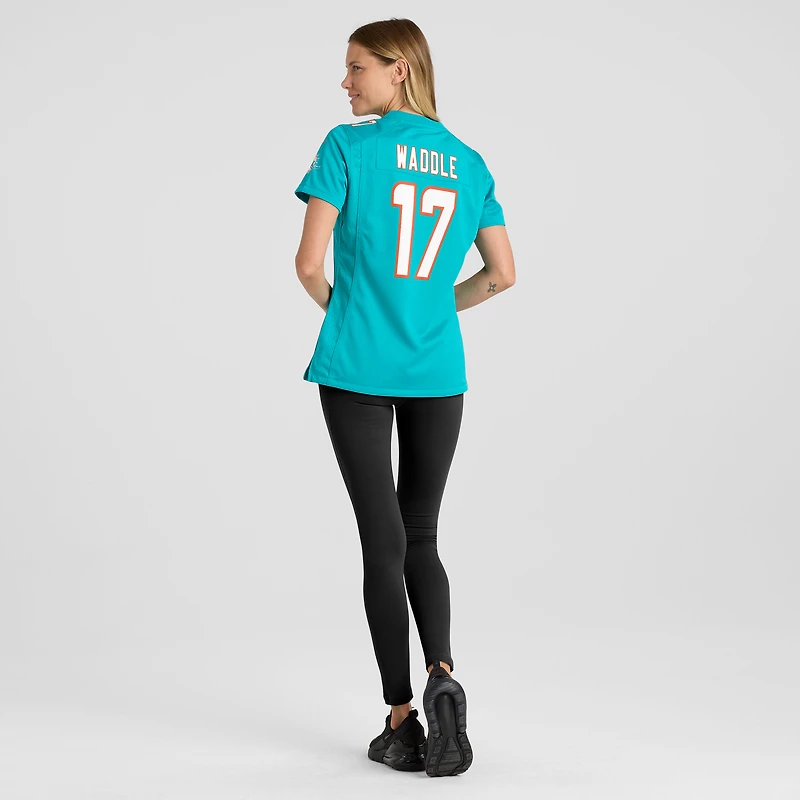 Women's Nike Jaylen Waddle Aqua Miami Dolphins Game Player Jersey