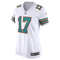 Maillot de match Nike Jaylen Waddle des Miami Dolphins pour femme, blanc