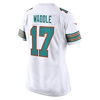 Maillot de match Nike Jaylen Waddle des Miami Dolphins pour femme, blanc