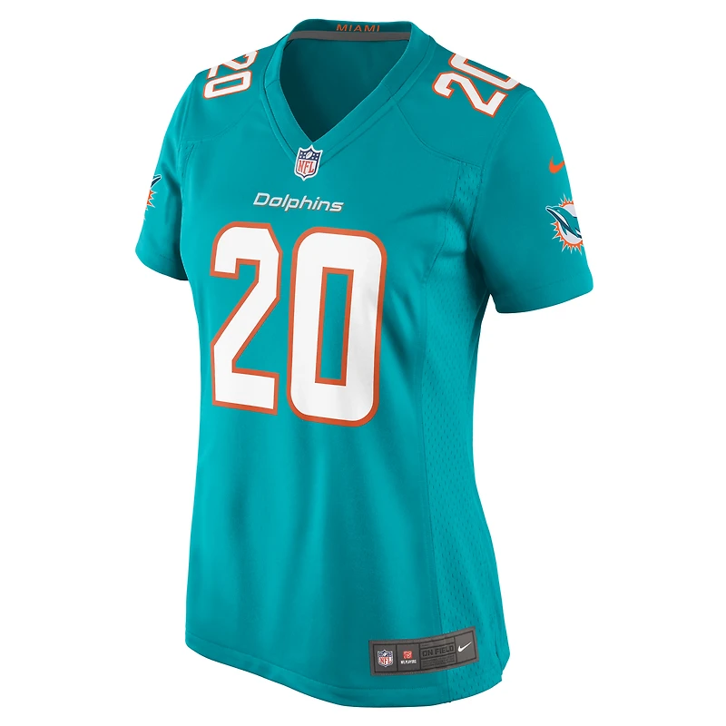 Maillot de match Nike Jordyn Brooks Aqua Miami Dolphins pour femme