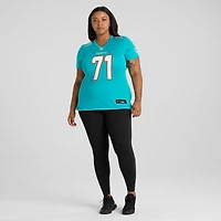 Maillot de match Nike Kion Smith Aqua Miami Dolphins pour femme