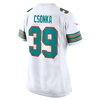 Maillot de joueur retraité Nike Larry Csonka pour femme, blanc, Miami Dolphins